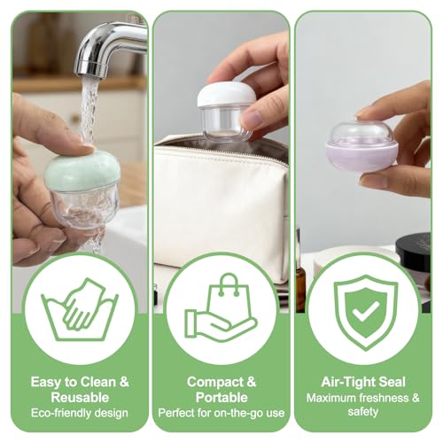 Mini Travel Cosmetic Jars 20ml & 10ml Leak-Proof Containers with Lids & Labels