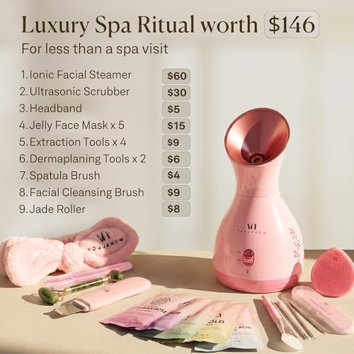 Facial Steamer Spa Kit with 17 Skincare Tools | VogueNow