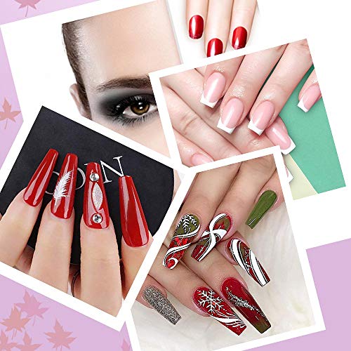 150 Pcs Clear Nail Swatch Sticks with Ring - Acrylic Polish Display Tips