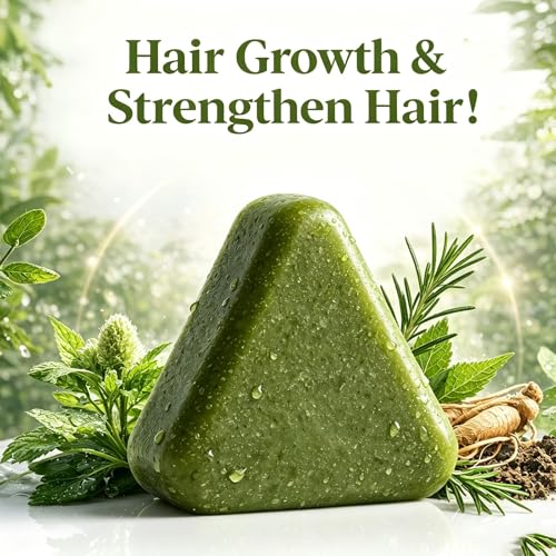 Htcpuo Rosemary Scalp Revival Shampoo Bar for Hair Repair & Nourishment