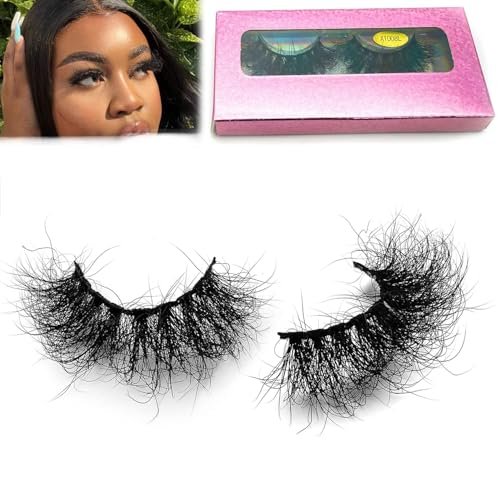 Fluffy 25mm Mink Lashes - Dramatic 5D False Eyelashes