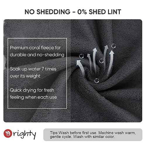 Orighty Makeup Remover Cloths, Cleansing, Reusable, Soft & Washable Coral Fleece Microfiber Washcloths/Towel for Face, Eye, Lips, Pack of 48, 12 x 12 inch (Grey)