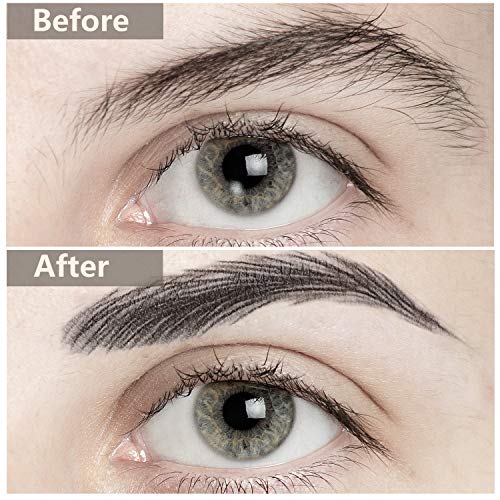 Blulu 6 Sheets Waterproof Eyebrow Tattoo Stickers - 66 Pairs Arch