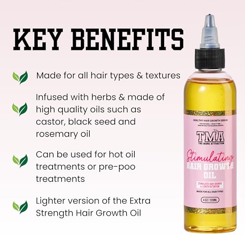 The Mane Attraction Stimulating Hair Growth Oil 4 Fl Oz - All Hair Types