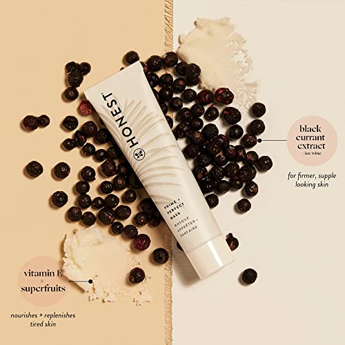 Honest Beauty Antioxidant-Rich Moisturizing Prime + Perfect Mask | Smooths, Firms, + Preps | Shea Butter, Superfruits, Vitamin E | EWG Verified, Vegan + Cruelty Free | 2 fl oz