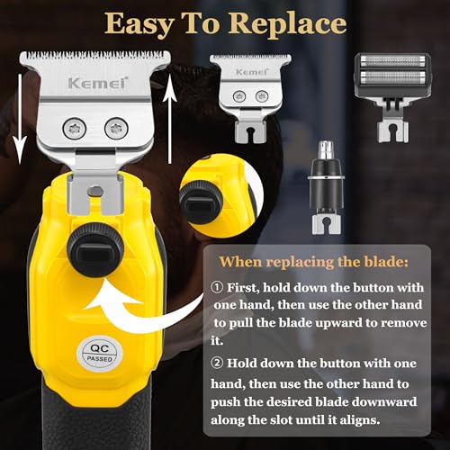 KEMEI 1878 Cordless Beard Trimmer 3-in-1 Hair Clipper