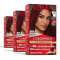 Revlon ColorSilk Bond Repair Hair Color 56 Radiant Raspberry 3 Pack - No Ammonia, Up to 8 Weeks Vibrant Gray Coverage