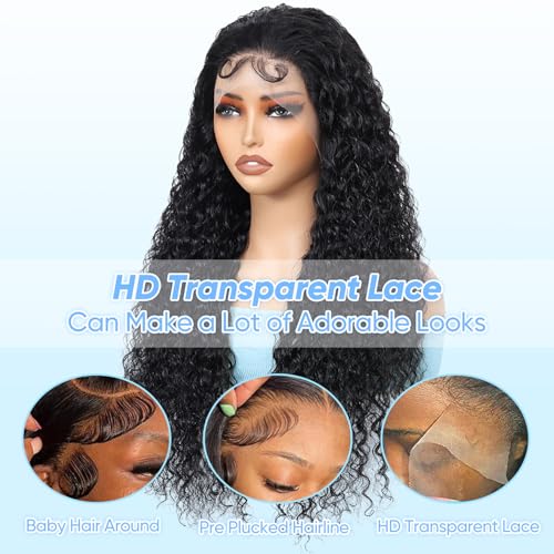 BJVT 13x6 Deep Wave Lace Front Wig 200% Density 30 Inch