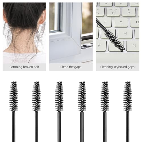 300 Disposable Mascara Wands Eyelash Brush Spoolies Kit