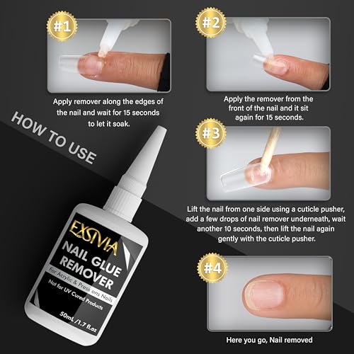 EXSIVIA Gentle Non-Acetone Press On Nail Glue Remover Serum - 50ml