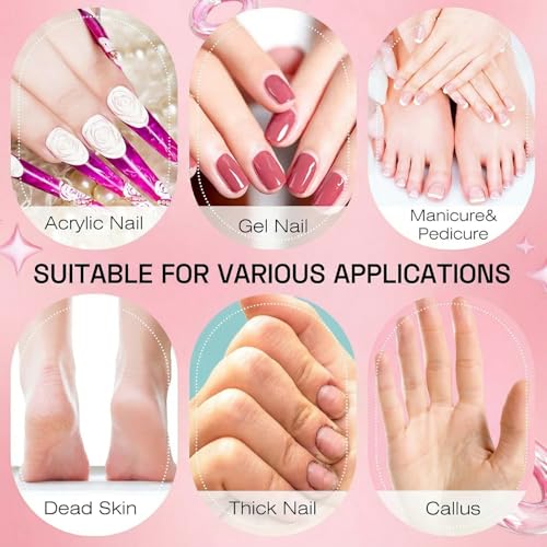 200 Pcs 180 Grit Mini Sanding Bands for Nail Drill - Includes 2 Mandrels