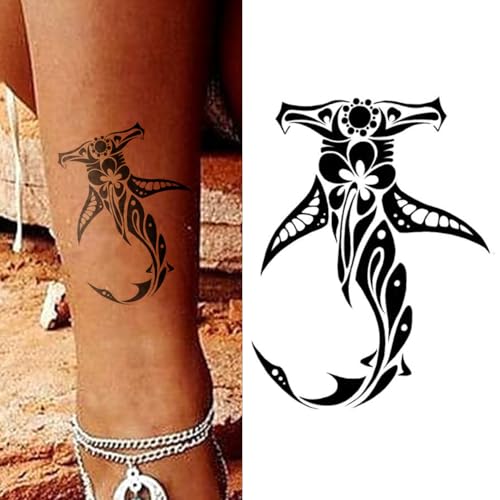 16 PCS Black Tribal Totem Temporary Tattoo Stickers