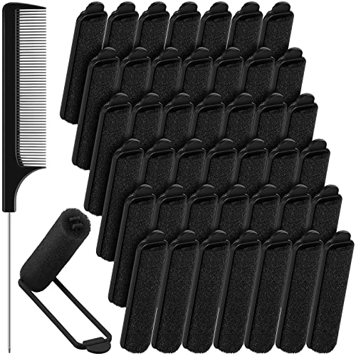 Syhood 42 Pcs Foam Sponge Hair Rollers with Rat Tail Comb