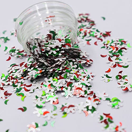 10 Grams/Pack - Christmas Holiday Snowflake Tree Mixes Series Glitter - Festival Rave Beauty Makeup Face Body Nail Art Craft Tumbler Decoration Christmas-1