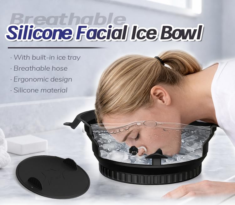 Face Ice Bath Bowl with Breathing Tube - Cold Plunge Skincare