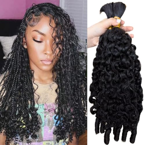 Omiliyah 15A Virgin Burmese Curly Braiding Hair - 2 Bundles Water Wave