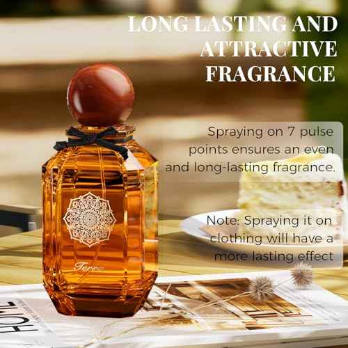 Perfume for Unisex Cologne, Eau de Parfum Long Lasting Fragrance Oriental Vanilla Flavor Spray for Men Women Daily Use, Party, Wedding,100ml/3.4 Fl oz