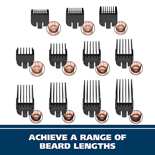 Wahl Lithium Ion Beard Trimmer for Men with 11 Guide Combs