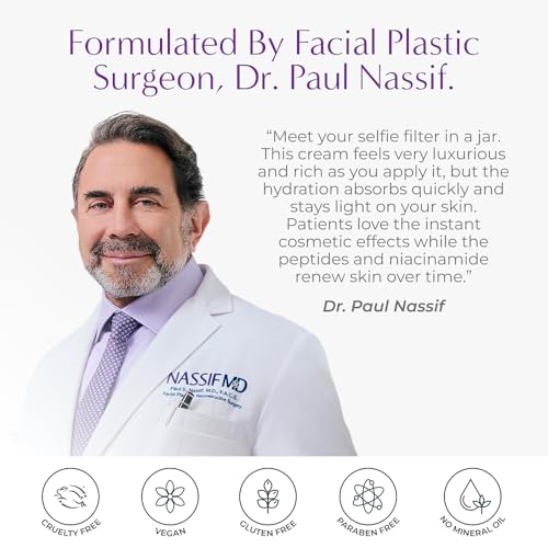 NassifMD Pure Hydration Rejuvenating Night Cream, Deep Moisturizing and Smoothing Formula for Overnight Skin Renewal, Ideal for Dry and Mature Skin