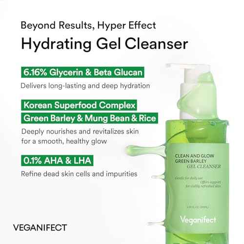 Hydrating Gel Cleanser Face Wash, Non-Stripping Gel-to-Foam, Deep Hydration for Sensitive Oily & Dehydrated Skin, Korean Skin Care, Gentle cleanser, Big Size (205ml/6.93 fl oz)