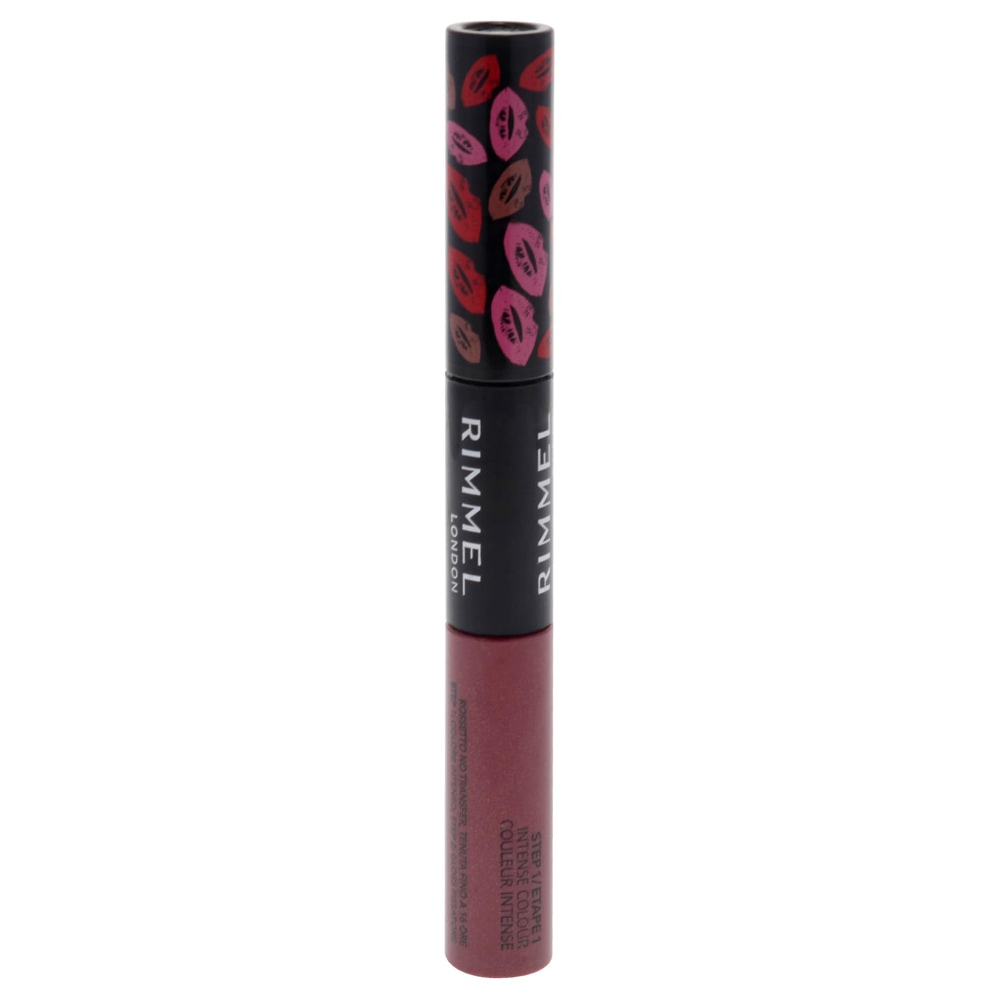 Rimmel London Provocalips 16hr Kiss-Proof Lip Color - Two-Step Liquid Lipstick to Lock in Color and Shine - 005 Just Teasing, .14 fl.oz.