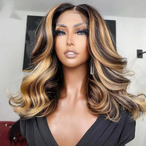 180% Density Balayage Body Wave 13x4 HD Lace Front Wig 10"