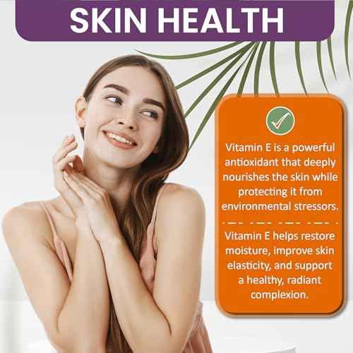 Dr Joe Lab Vitamin E Oil Full Spectrum for Skin, Hair, Face, Liquid Vitamin E Body Oil Pure Natural Cold Pressed, Moisturizes & Nourishes, Non-GMO - 32 Oz