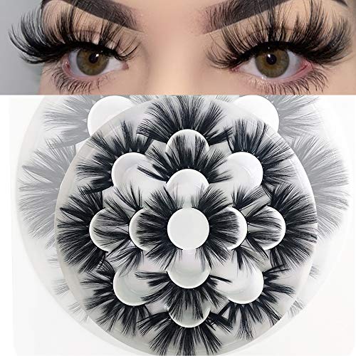 Mikiwi 25mm Faux Mink Lashes - 6D Dramatic Fluffy (7 Pairs)
