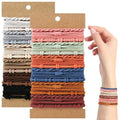 48 Pcs Boho Hair Ties Elastic Ponytail Holders No Damage