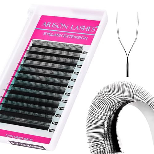 U Shaped YY Lashes Cluster Extensions Natural Soft Wispy Volume 2DUU False Eyelashes Matte Black Lashes(U-0.07C-8-15mix)