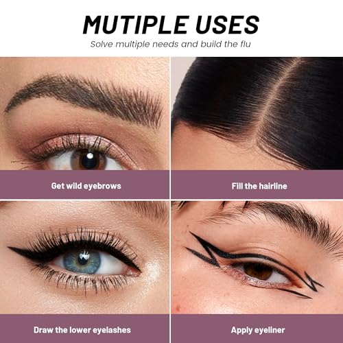 Waterproof Microblading Eyebrow Pen 2-Pack, Dark Brown