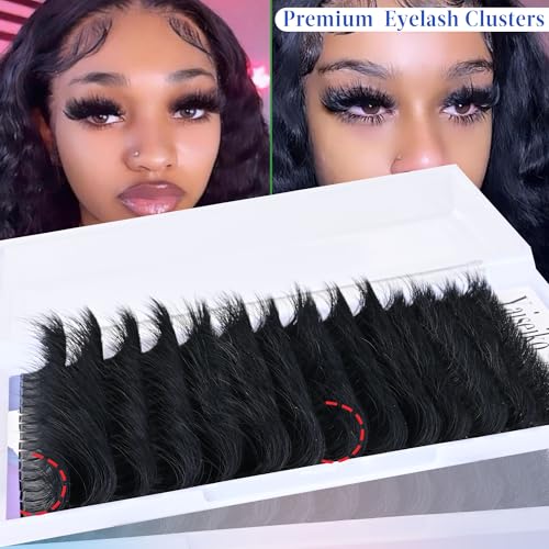 Yaiseiko 300D Fluffy Lash Clusters 12-25mm Eyelash Extensions