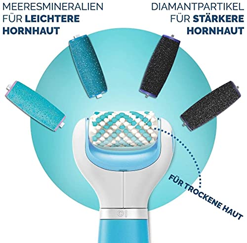 Electronic Foot File with Diamond Roller - Velvet Smooth Pedi Kit