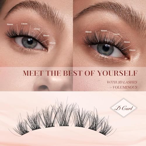 Lash Extension Clusters 10-16mm DIY Individual Eyelashes Mixed
