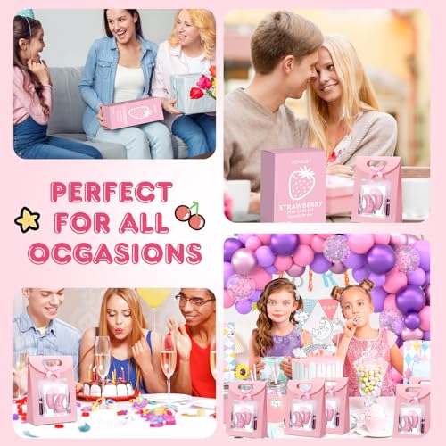 Strawberry Skincare Gift Set, 15-Piece Teen & Travel Kit