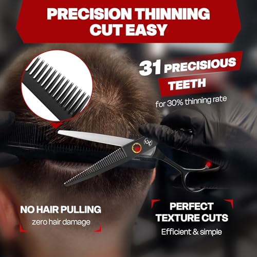 Professional Hair Thinning Shears 6.8 Inch 440C Stainless Steel