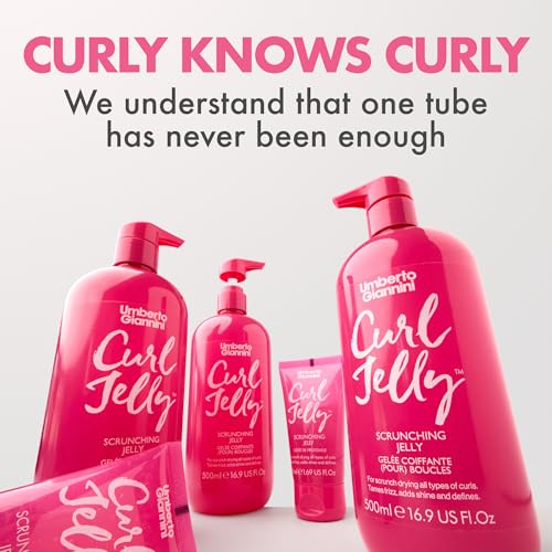 Umberto Giannini XL Curl Jelly - Vegan 500ml Hair Styling Gel for Waves & Curls