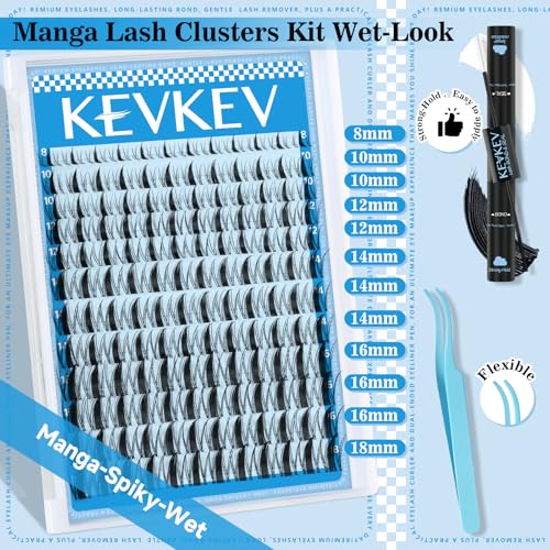 KevKev Fairy Lash Clusters Kit with Bond & Seal