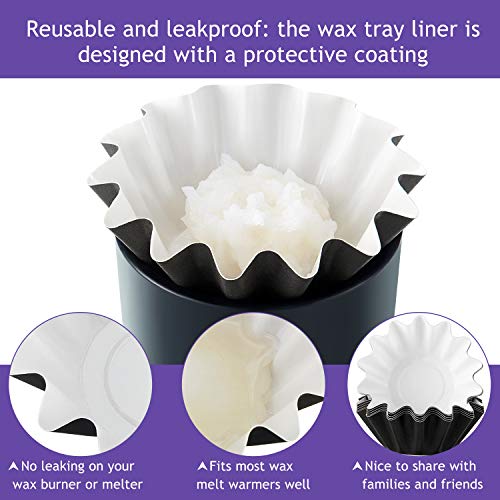 Boao Wax Melt Liners Reusable Leakproof for Any Wax Cubes Waxes Warmer Containers Cups for Scented Candle Plug in Warmers Electric Waxes Melters Burner(Pink, Blue, Green, Yellow, Purple,150 Pieces)