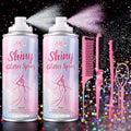 Body Glitter Spray Silver & Pink - Hair, Body & Clothing Shimmer