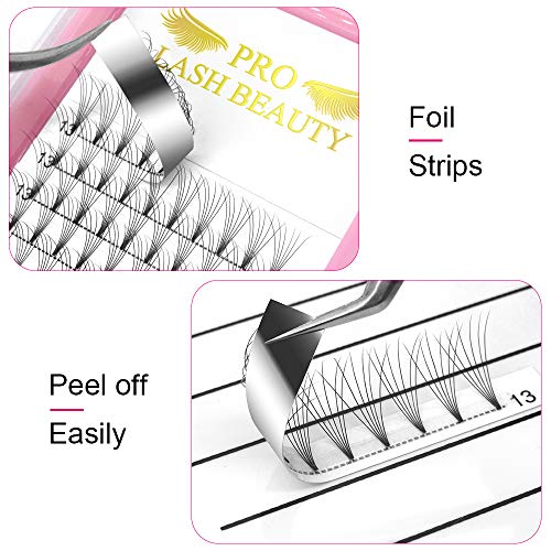 Premade Volume Eyelash Extensions 4D-C-0.07-9 Short Stem Premade Fans Eyelash Extensions Volume Lash Extensions .07 .10 Premade Volume Fans Pre made Lash Fans C D curl(4D-C-0.07,9mm)