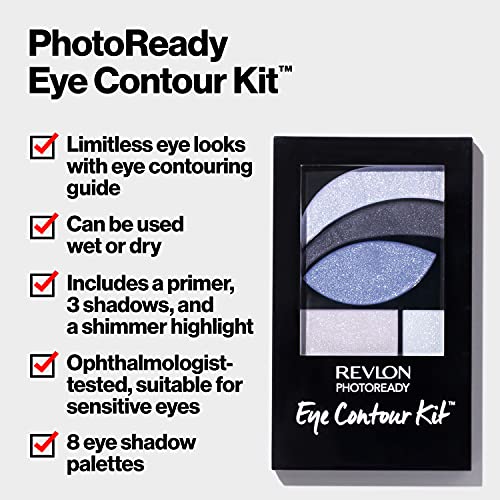 Revlon PhotoReady Eye Contour Kit, 5 Wet/Dry Shades