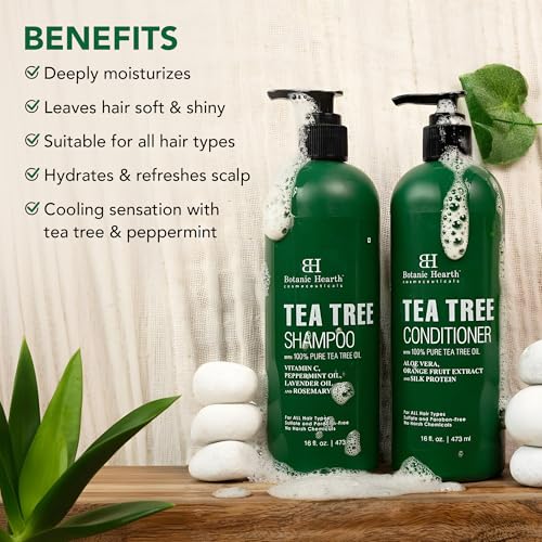Tea Tree Shampoo and Conditioner Set - 16 fl oz Duo