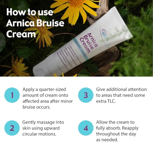 Miracle Plus Arnica Cream Bruise Relief Lotion For Bruising And Swelling On Skin | Bruise Cream Extra Strength Vitamin K Cream | Moisturizing Bruise Formula Skin Care Gel W/ Horse Chestnut, 4 Ounce