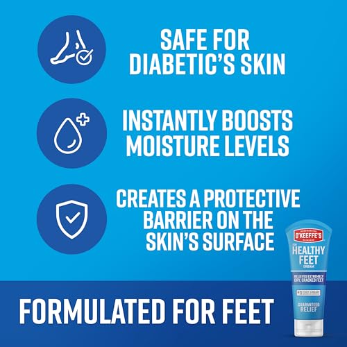 O'Keeffe's Healthy Feet Cream - Repairing Lotion for Dry Cracked Feet (3 oz)