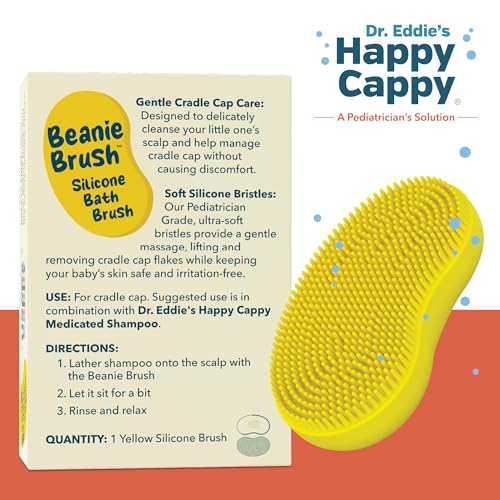 Baby Cradle Cap Brush - Gentle Silicone Baby Hair & Skin Care Tool