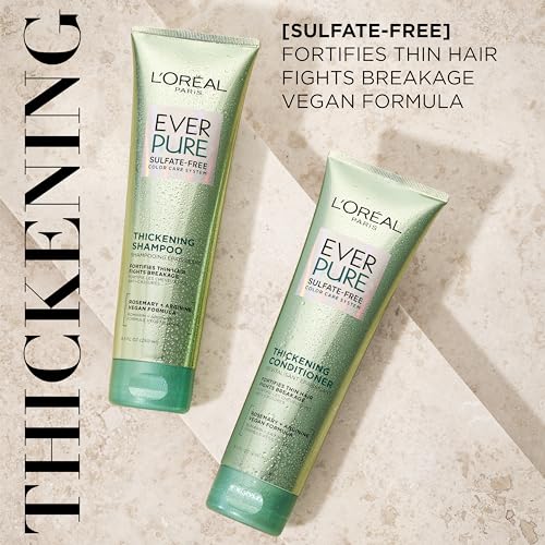 L'Oreal Paris EverPure Thickening Sulfate Free Shampoo, 8.5 Fl Oz