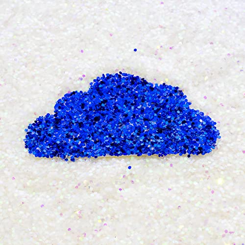 BAZIC Glitter Shaker 1 LB Blue Color, Sparkling Powder in Large Jar for Slime Paints Crafts Nail Art Polish Skin Halloween Party, 1-Pack