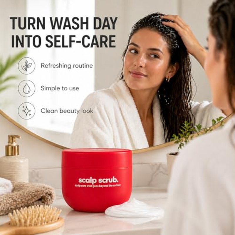 Gentle Scalp Scrub Treatment for Dry Flaky Scalp - 3.4 Fl Oz