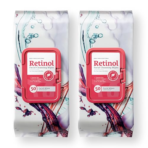 Body Prescriptions Retinol Makeup Remover Wipes, 100 Count